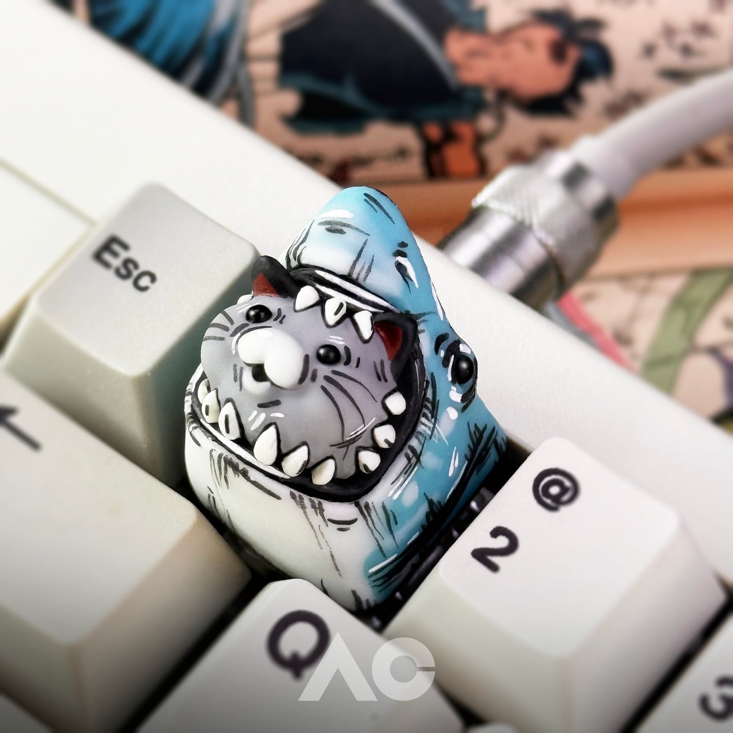 ComicCat keycaps